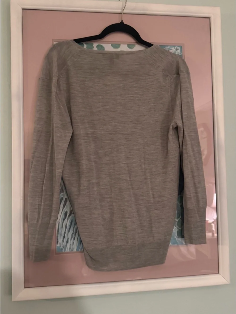 J. Crew Light Gray Women's V-Neck Sweater